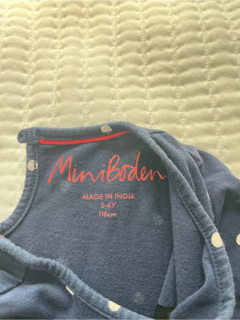 Mini Boden Navy Polka Dot Snowman winter Dress